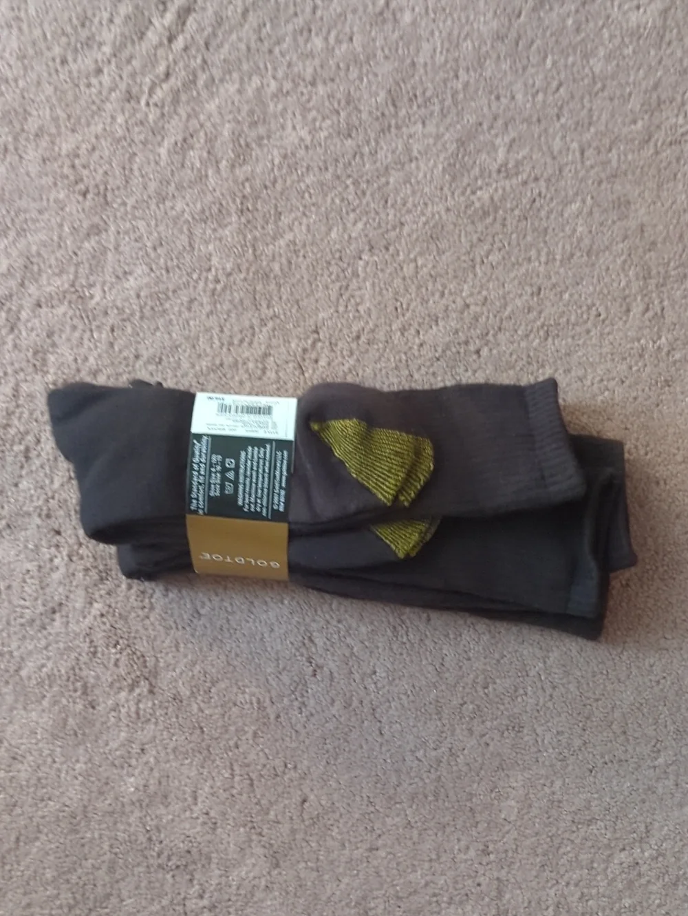 GoldToe Broqwn Ribbed Bamboo Dress Socks - 3 Pair. Size 10-13. Sock Size Sale